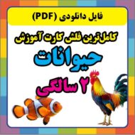 فلش کارت آموزش شکل و اسامی حیوانات