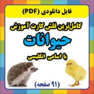 فلش کارت آموزش شکل و اسامی حیوانات
